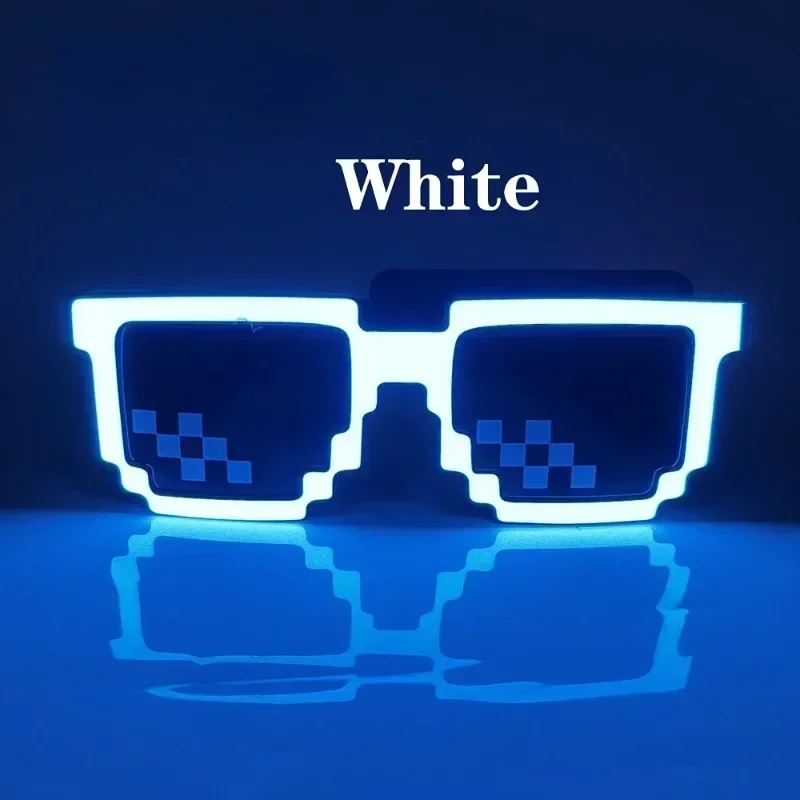 New Wireless LED Glasses Luminous Glow Flashing Mosaic Eyewear SunGlasses UV400 Neon Party Glasses Party Festival Supplies