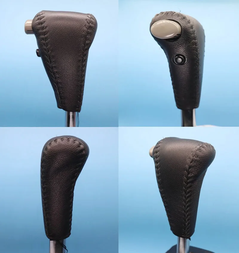 New Real Leather Gear Shift Knob Cover For Toyota Land Cruiser LC80 LC100 2001 2002 2003 2004 2005 2006 Gear Ball Protector