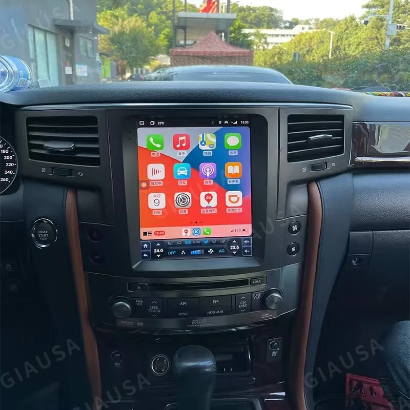 Android 14 For Lexus LX570 2007-2015 Car Navi Radio Car GPS Navigation for Car Multimedia Stereo Wireless CarPlay Snapdragon665
