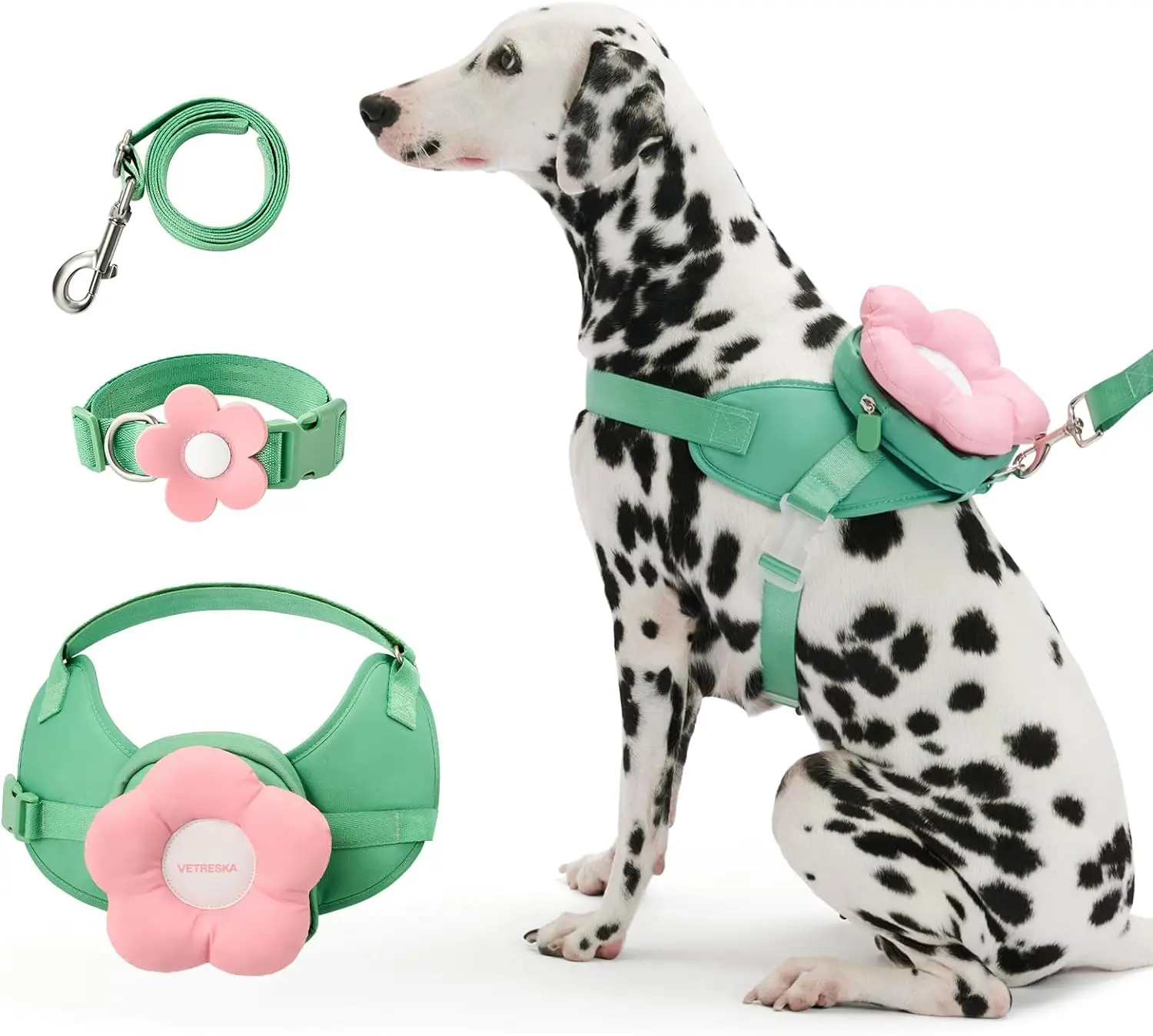 

Dog Harness, Leash And Collar Sets, Dog Walking Vest Harnesses, Adjustable Padded Pet Harnesses And Backpacks