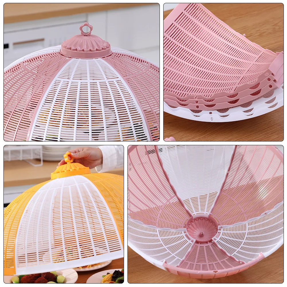 

1Pc Detachable Plastic Food Covers Tent Protective Screen Food Cover For BBQ Picnics Parties