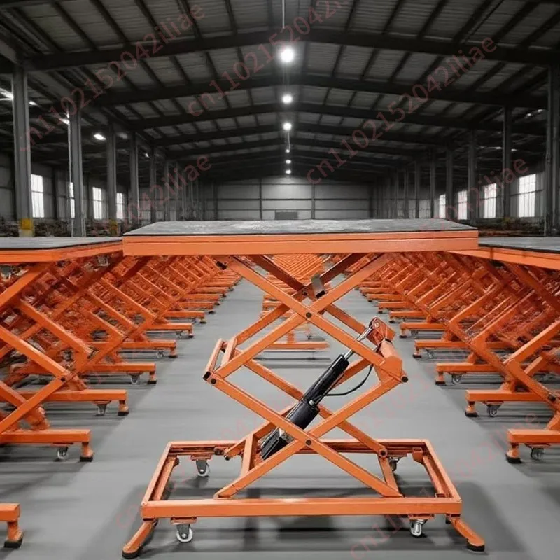 Electric Lifting Horse Stool Hydraulic Platform Truck Trolley Scissor Type Workbench Small Bricklaying Interior Decoration