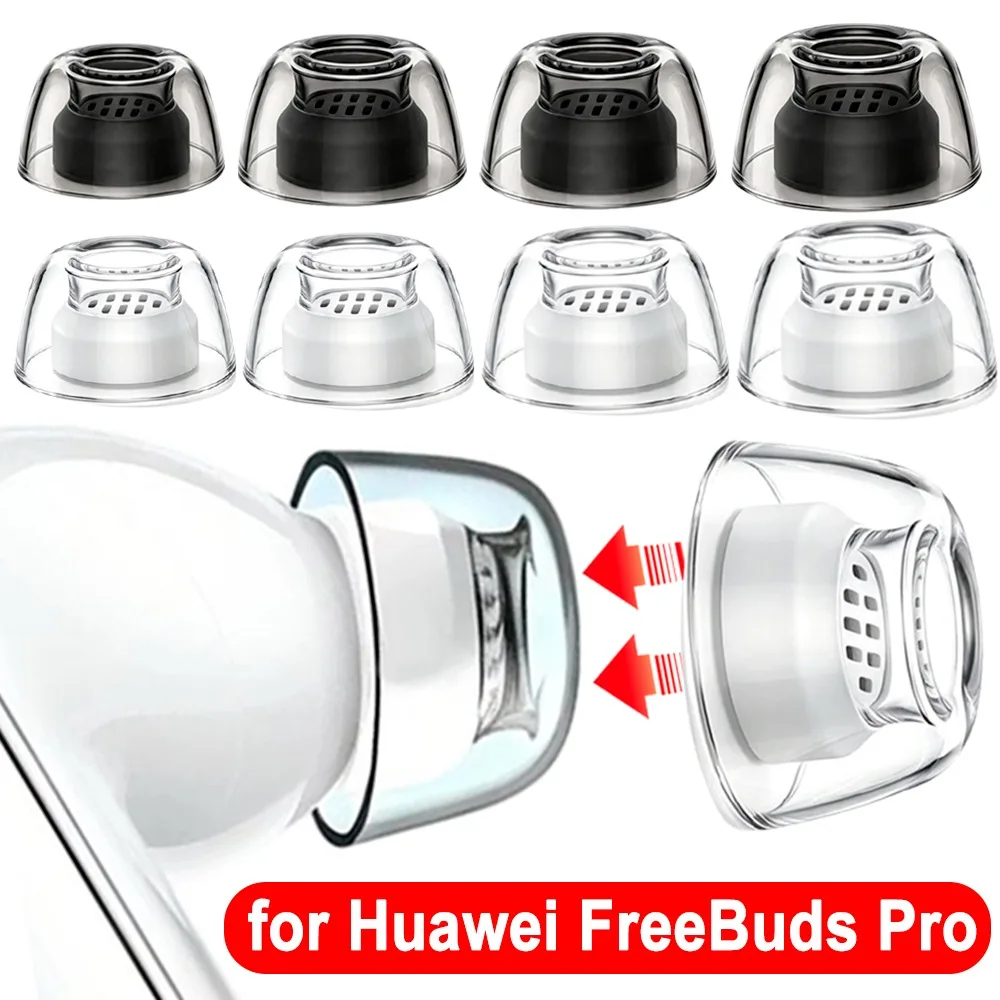 In-Ear Anti-Rutsch Silikon-Filter-Ohrstöpsel für Huawei Freebuds Pro Flüssigsilikon-Ohradapter Ohrkappen für Huawei Freebuds Pro 5/4/3/2