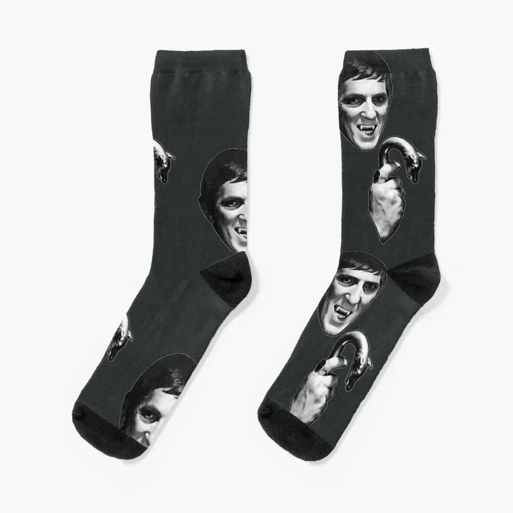 Dark Shadows Barnabas Collins Jonathan Frid Horror Socks shoes Thermal man winter Socks For Man Women's