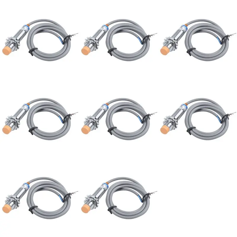 【CYBER MONDAY】8X DC6-36V 300Ma NPN NO 3-Wire 4Mm Tubular Inductive Proximity Sensor Switch LJ12A3-4-Z-BX