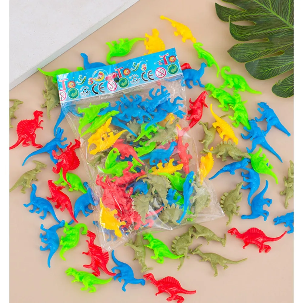 50/100PC Kids Party Favors Mini Colorful Little Dinosaur Boy Birthday Pinata Goody Bag Bag Filler Christmas Carnival Gift Reward