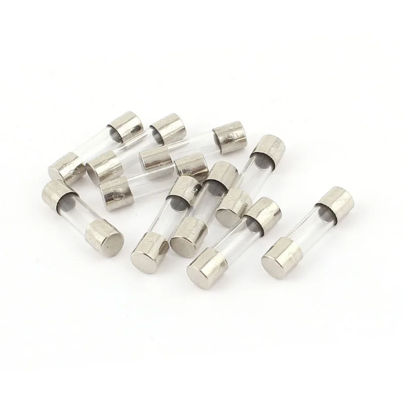 10 pcs 250 V 250 mA 0.25 A fast action fuse 5 x 20 mm glass tube