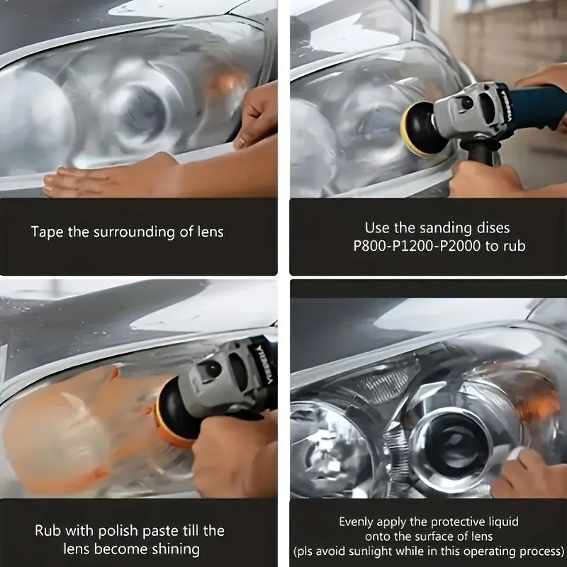 Lampu depan mobil, Polandia restorasi kit otomotif alat perawatan lampu depan Kit restorasi lampu depan mobil cairan