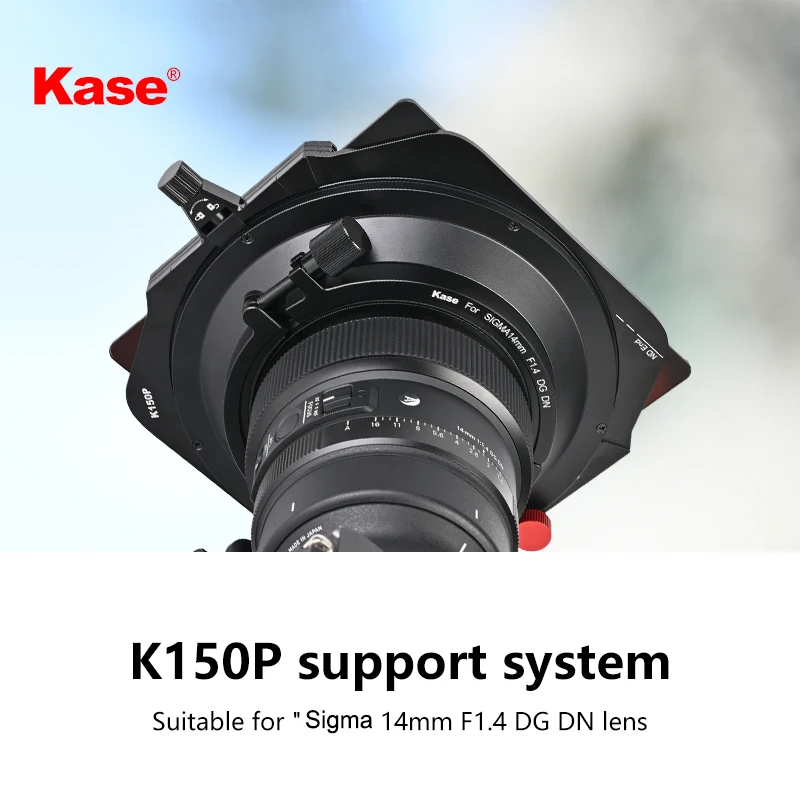 KASE 150mm Round MCUV CPL Filter Kit Square Filter Holder Adpter Ring For Sigma 14mm F1.4 DG DN Camera Lens Protector 150P