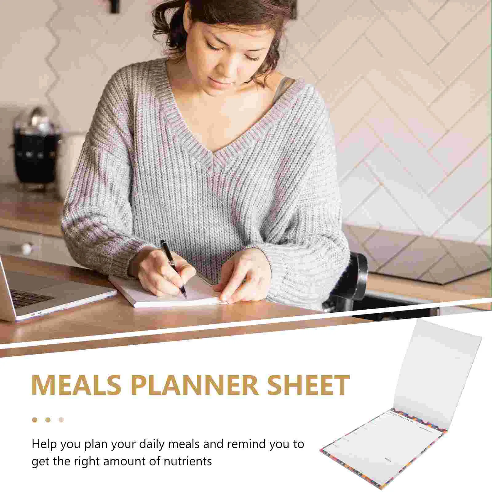 60SheetsDietPlanFridgeMagnetMealPlannerTearOffGroceryListNotepadShoppingOrganizerWeeklyHealthyBreakfast