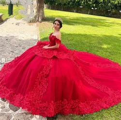 ANGELSBRIDEP Customized Vestidos De Xv Años Red Ball Gowns Quinceanera Dresses For Special Events 2025 Princess Birthday Party