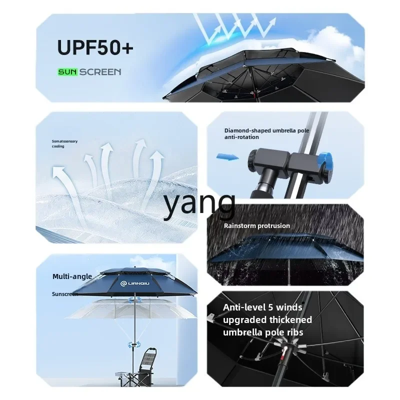 ZL fishing umbrella universal large fishing umbrella for outdoor shading and sun protection