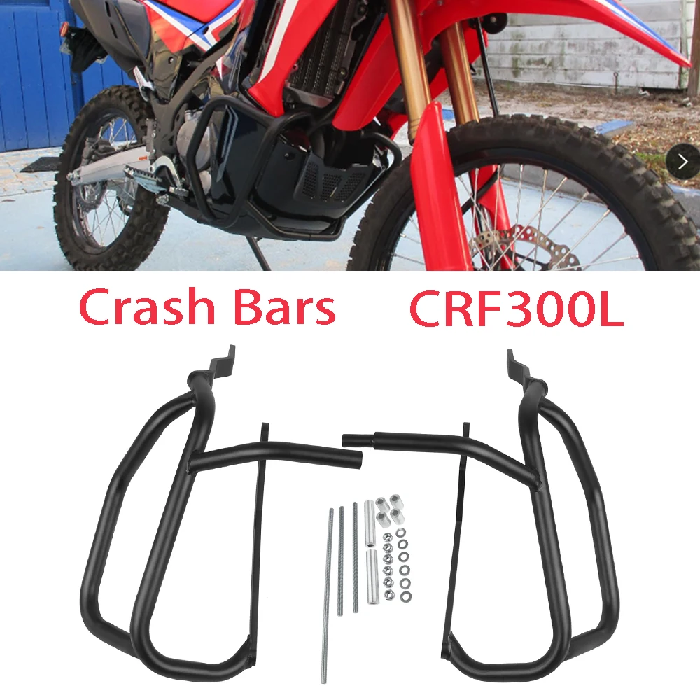 

For Honda CRF300L CRF300 L CRF 300 L 2020-2024 2023 2022 Motorcycle Engine Guard Crash Bar Fairing Bumper Stunt Cage Protector