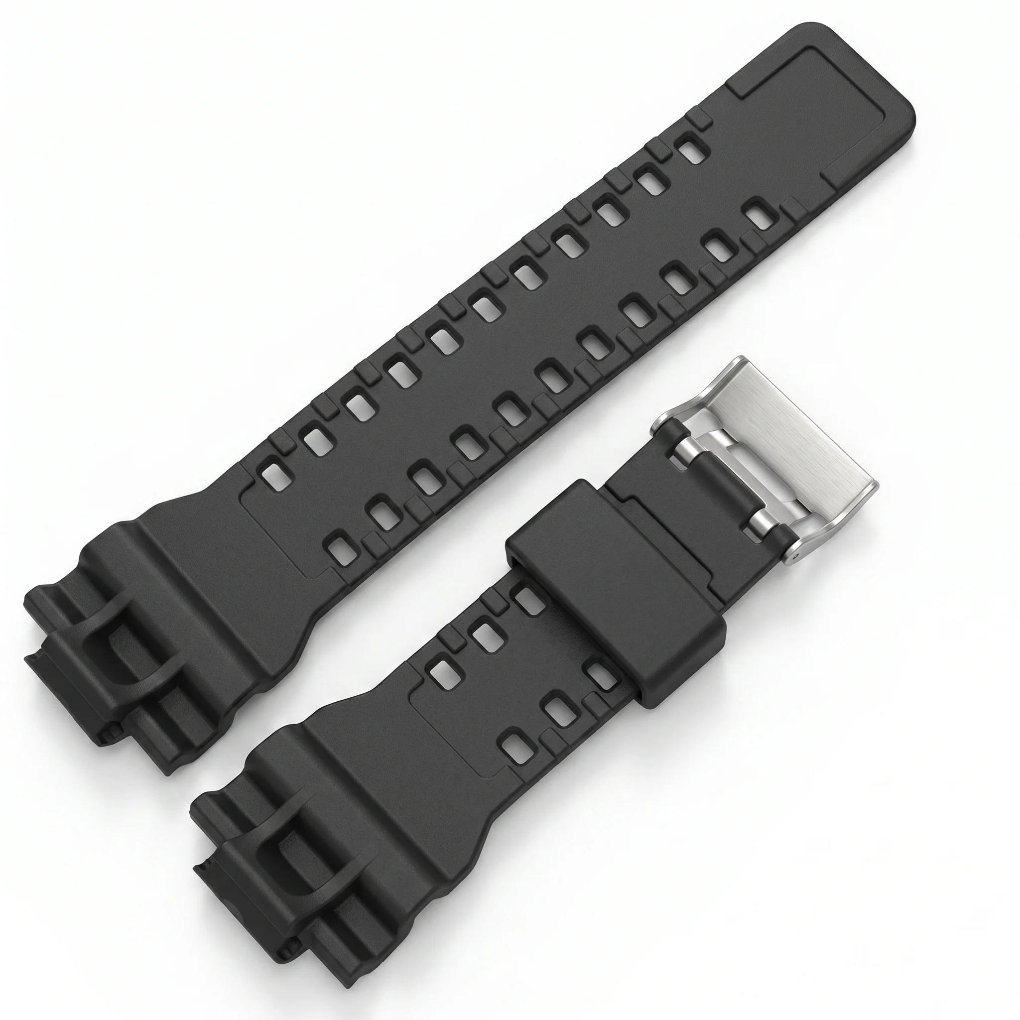 16mm Silicone Rubber Watch Band Strap for G Shock GD-100 G-8900 Replacement Black Waterproof Accessories