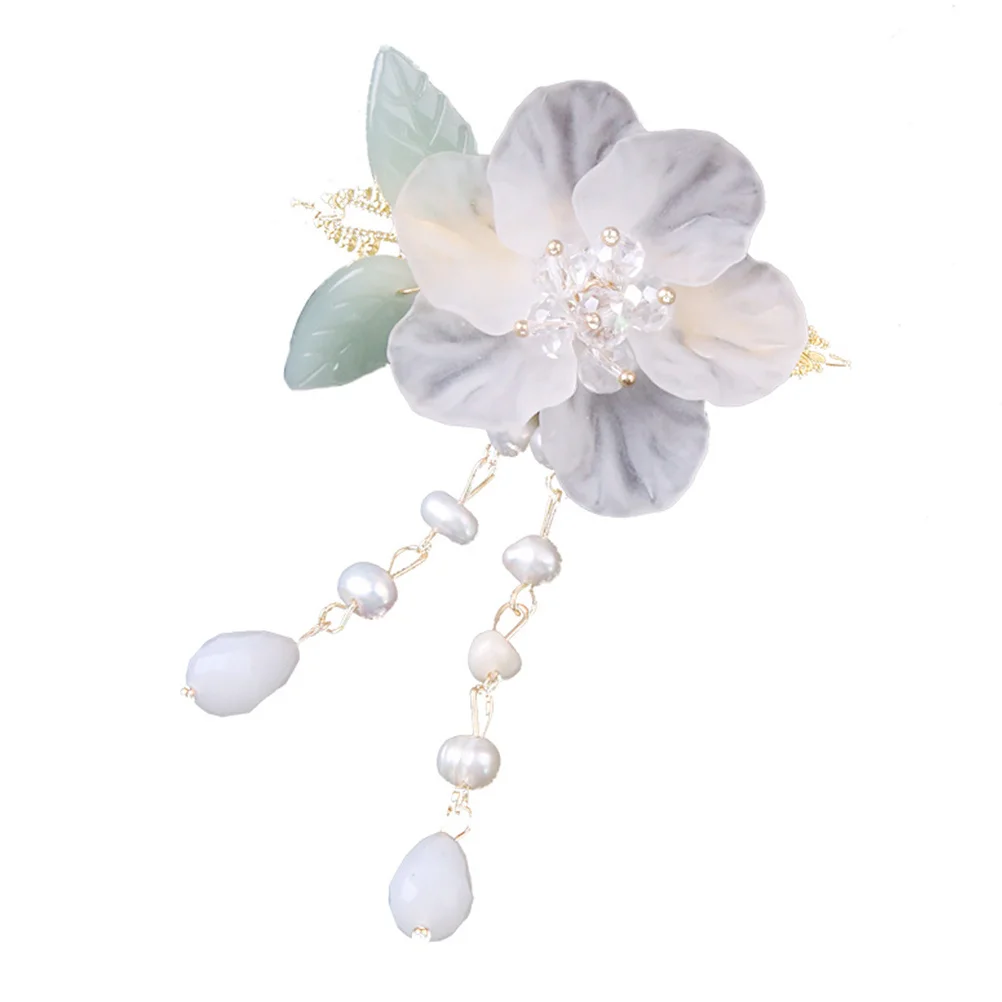 2 قطعة دبوس الشعر Hanfu كريستال شرابة مشبك شعر حفل زفاف أنيق إكسسوارات الشعر دبابيس الزخرفية النساء دبوس الشعر #3