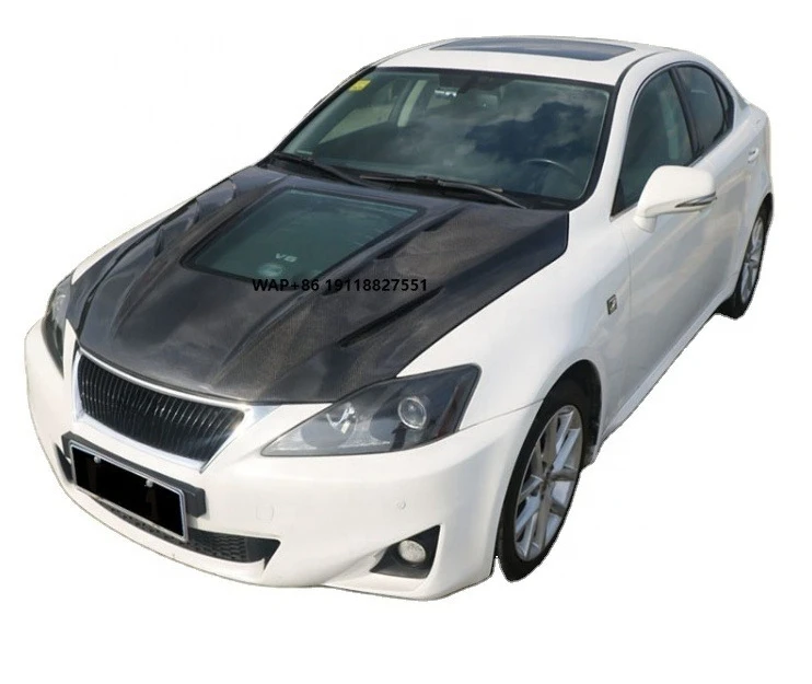 

Runde High Quality Carbon Fiber or Resin Material for 2006-2012 IS250 Upgrade IS300C Style Transparent Hood
