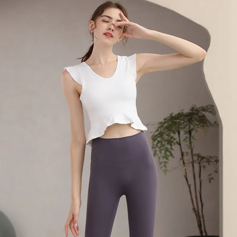 

Женская короткая футболка для йоги, белые укороченные топы для бега и бега женский топ для большой груди, сексуальная спортивная футболка с длинным рукавом