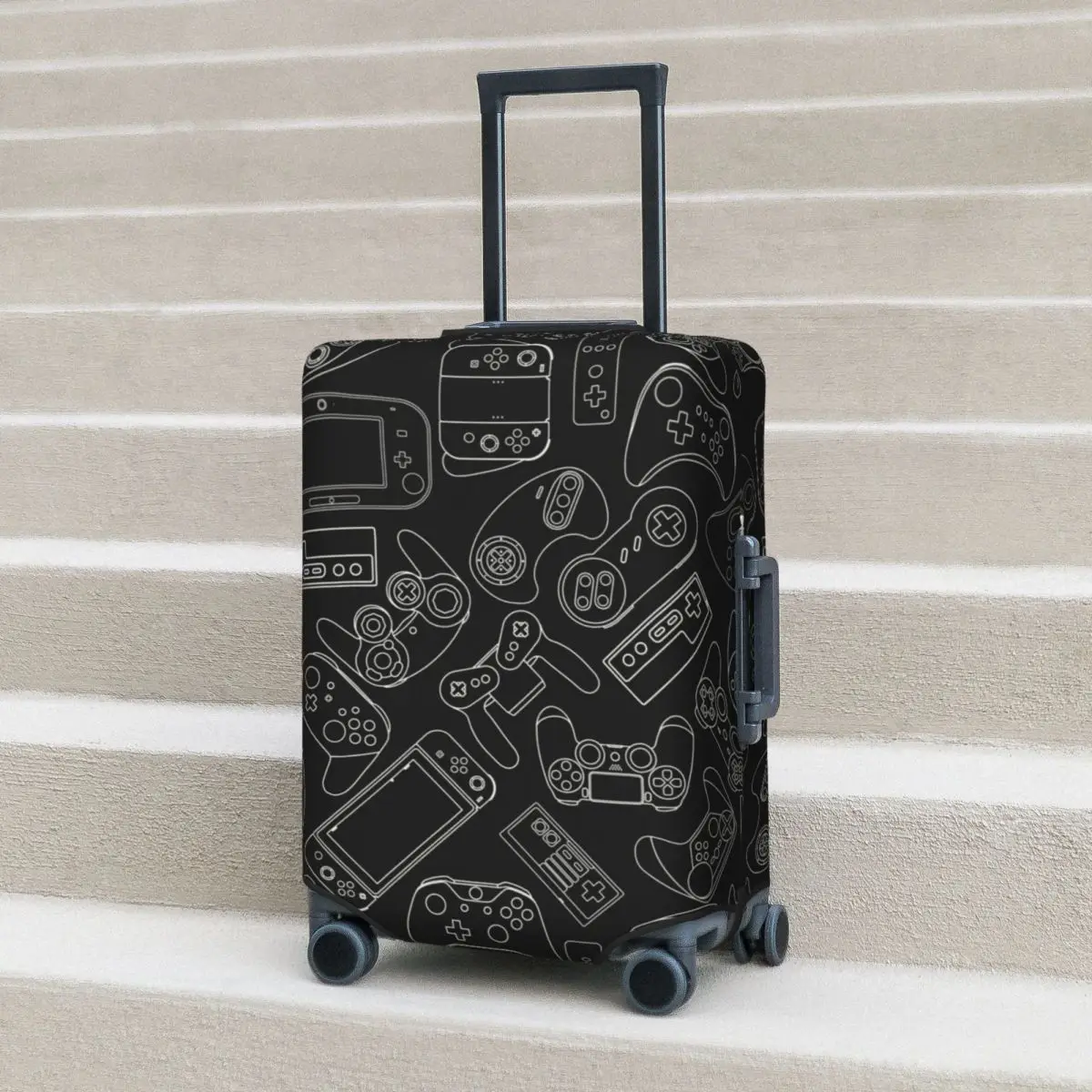 Video Games Suitcase Cover Gaming Practical Cruise Trip Protection Luggage Accesories Vacation