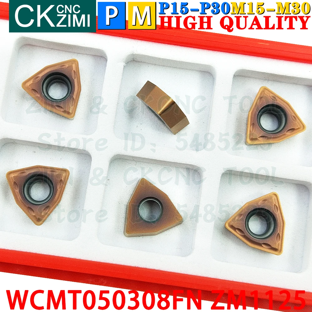 WCMT050308FN ZM1125 WCMT 050308 Inserti in carburo U trapani Inserti di tornitura Tornitura indicizzabile WCMX0503 WCMT 0503 WCMT050308 CNC Utensili da tornio da taglio per trapani WC U