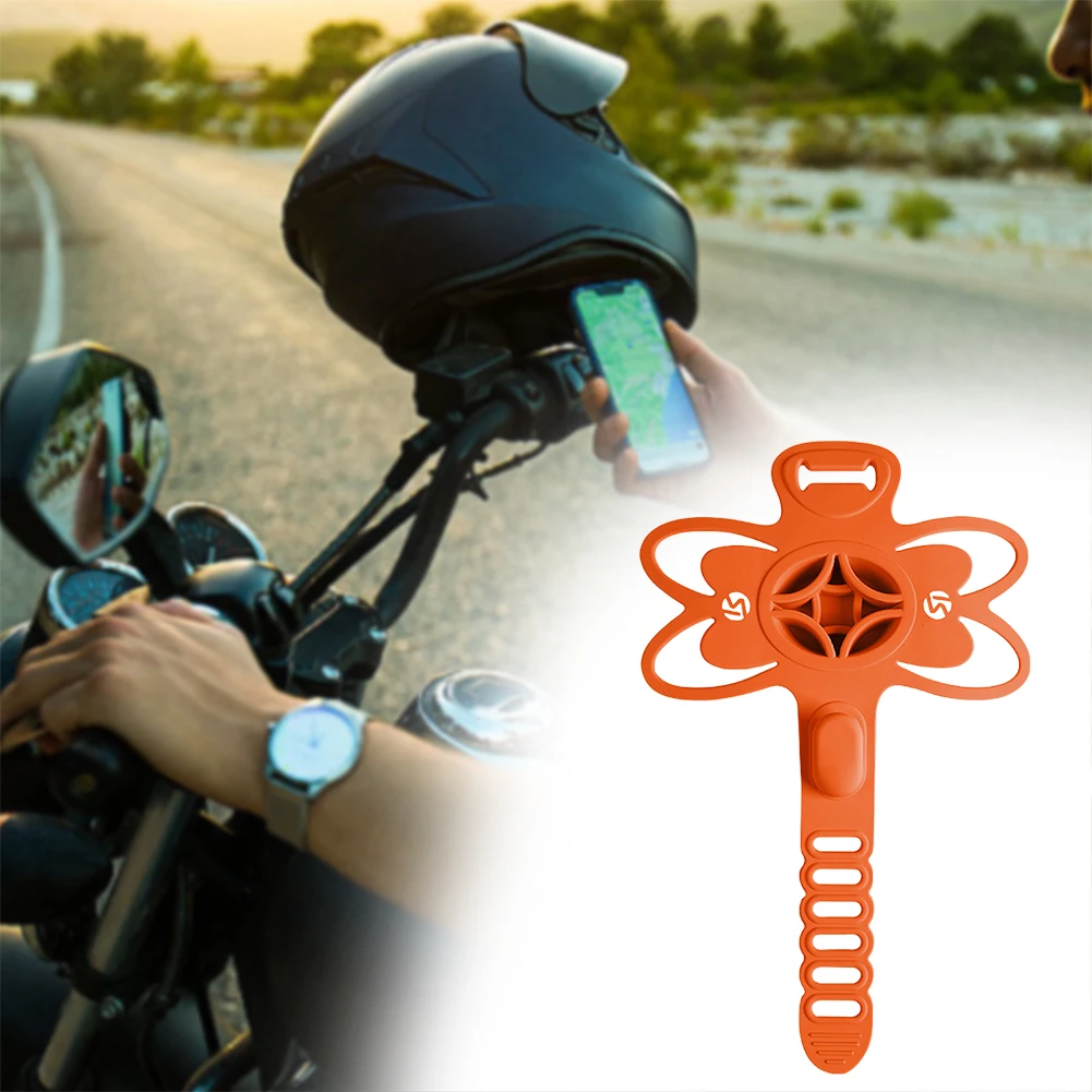 Supporto per telefono cellulare per bicicletta in silicone Supporto per telefono cellulare per bici antiscivolo Supporto per telefono cellulare per ciclismo regolabile Accessori per biciclette