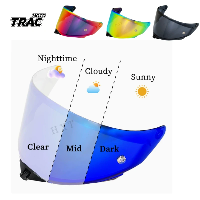 Photochromic Visor for KYT TT REVO Helmet Face Shield Viseira Capacete SunscreenWindproof Anti-Scratch UV Cut