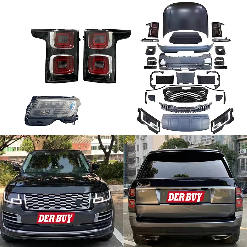 

Tunning Parts for Range Rover Vogue L405 2013-2017 Upgrade to SVA Style 2020 Body Kit Include Hood Headlight Taillights Bumper