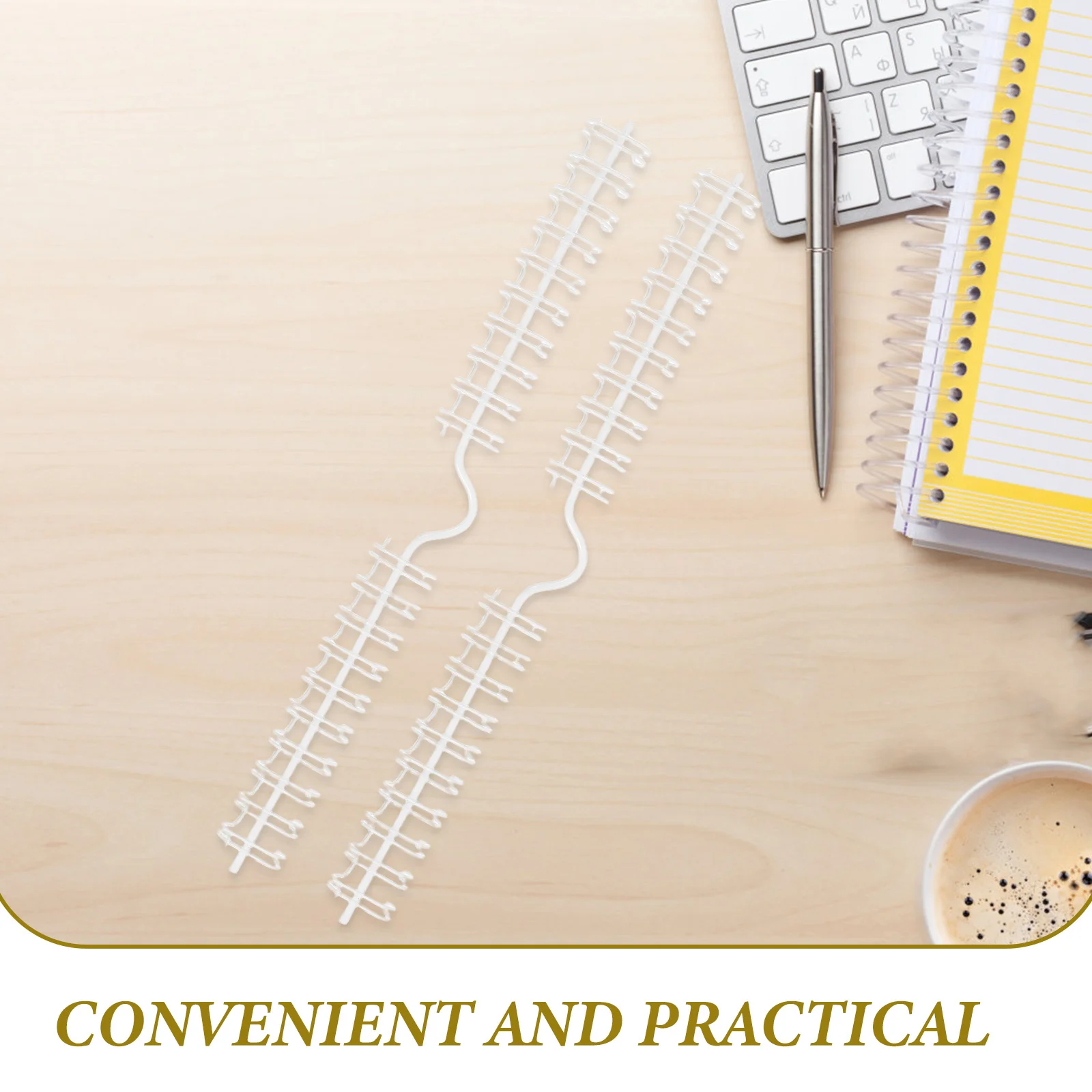 مجموعة واحدة من لفائف ربط حلزونية معدنية للتقويمات، سهلة الاستخدام، ملحقات مكتبية متعددة الوظائف، لفائف ربط دفتر الملاحظات