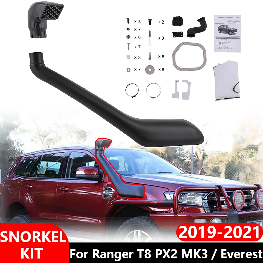 4X4 Car Air Intake Snorkel kits for Ford Ranger T8 PX2 MK3 / Everest 2019 2020 2021 Airflow Pickup Off Road Auto Accessories