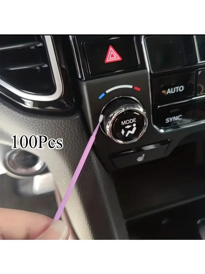 Brosse de nettoyage de voiture, petite brosse, 100 pièces/ensemble