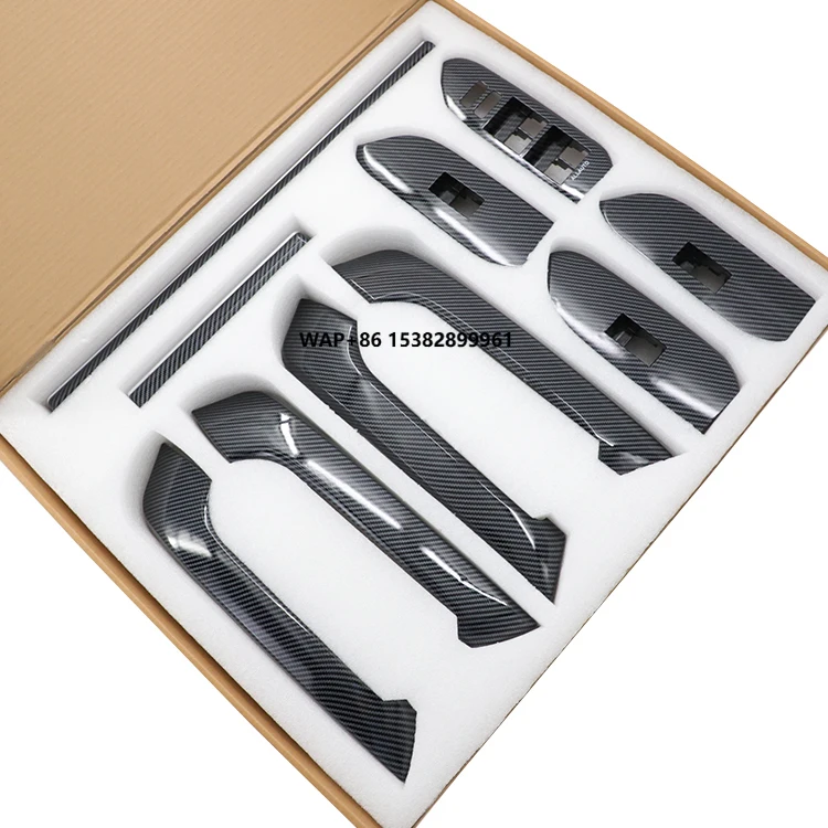 

Newly Peach Wood Mahogany Car Interior Decoration Panels Door Handle Panel Trim Car Interior Accessories