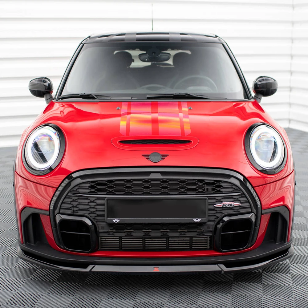 4pcs/set Car Sticker For Mini Cooper S JCW F56 Car Hood Bonnet Cover Vinyl Decorative Decal Kit Auto Exterior Car Accessories