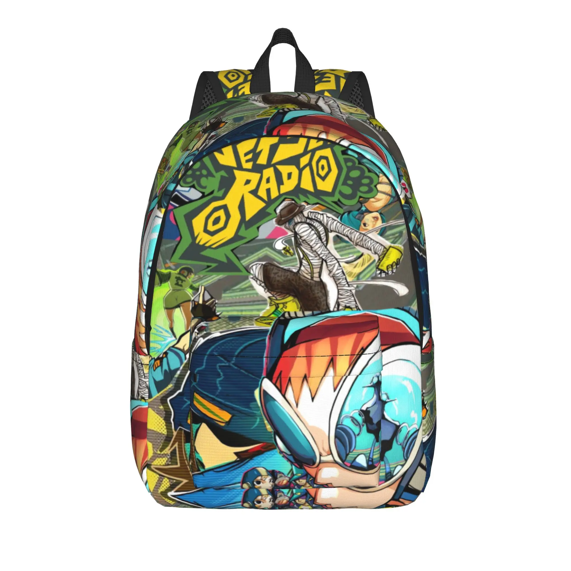 Jet Set Radio Future Backpack Men  Lightweight Backpacks Polyester Leisure High School Bags Travel Designer Rucksack