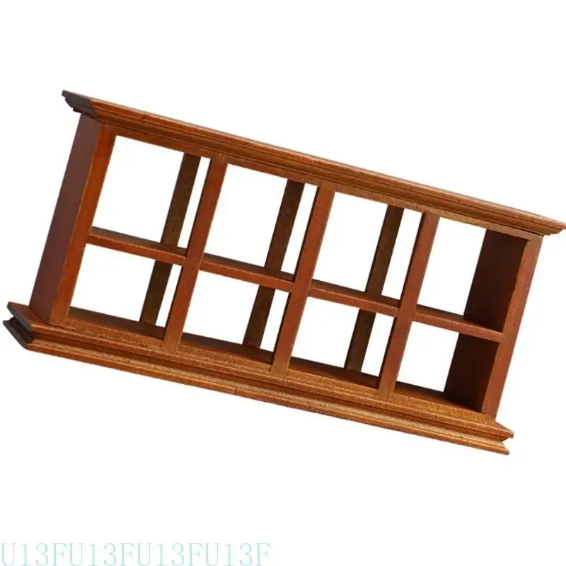 U13F Affichage étagère pour poupée House Mini Counter gâteau en bois Armoire d'affichage 1:12 Modèle Toy Girls Dollhouses