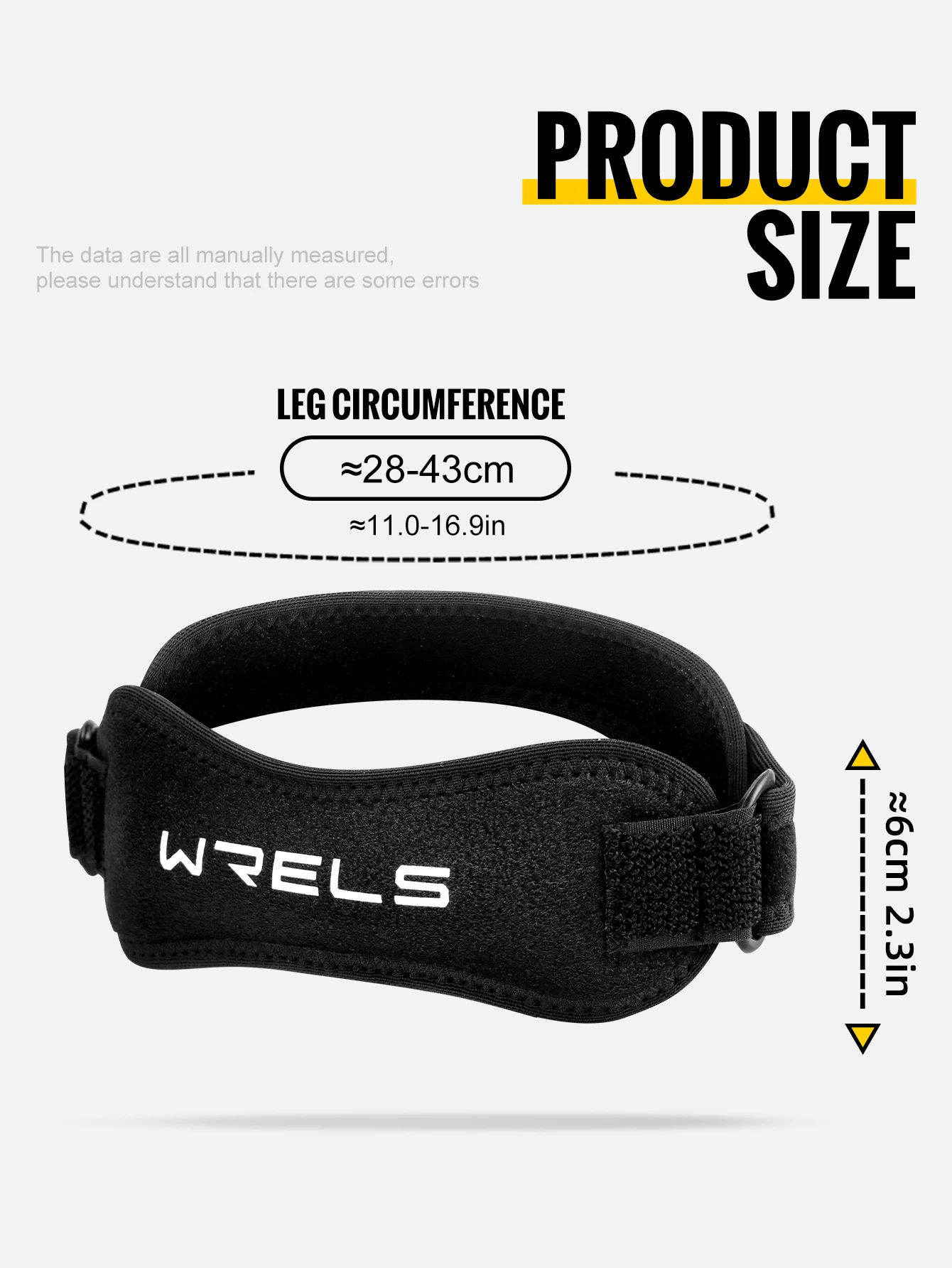 WRELS 1/2/4/6 PCS Knee Straps Breathable Adjustable Patellar Straps Pain Relief Men Women Running Basketball Knee Support Band