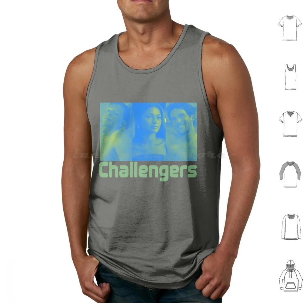 Challengers. Tank Tops Vest Sleeveless Challengers Challengers Movie Mike Faist Josh Oconnor Zendaya Romantic Sports