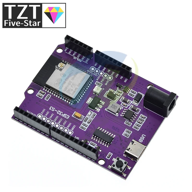 Imagem -04 - Módulo Placa de Desenvolvimento sem Fio Tzt d1 Esp32-s3 Wifi Bluetooth Flash 16mb Uno d1 r3 Ch340 N16r8 Esp32 Esp32