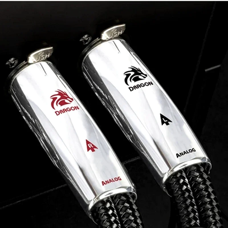 Hi-end Dragon XLR Cable Pure Silver Solid Conductor Balanced Cable HiFi Audio Amplifier Balanced Cables with Box