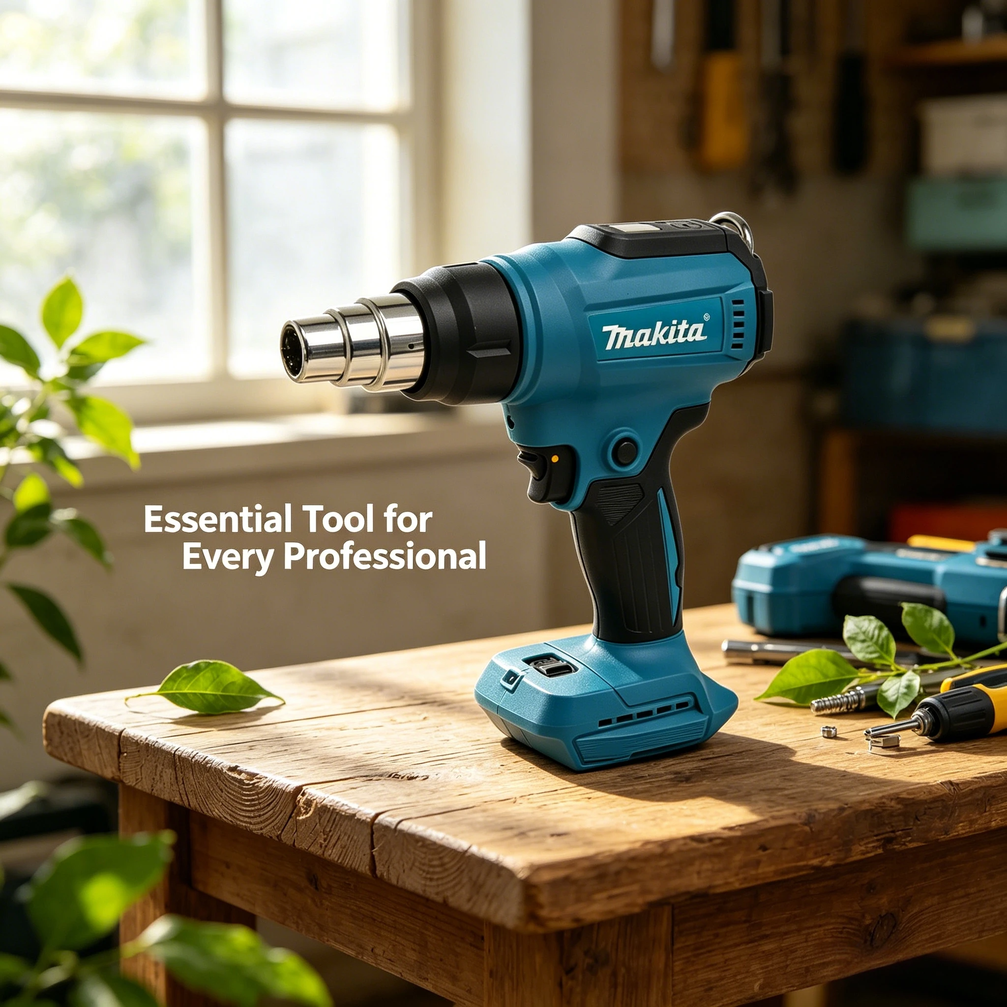 Makita 18V Cordless Heat Gun | 550°C Temperature Control Hot Air Gun with LED Display, Soldering Thermal Blower(tool only)