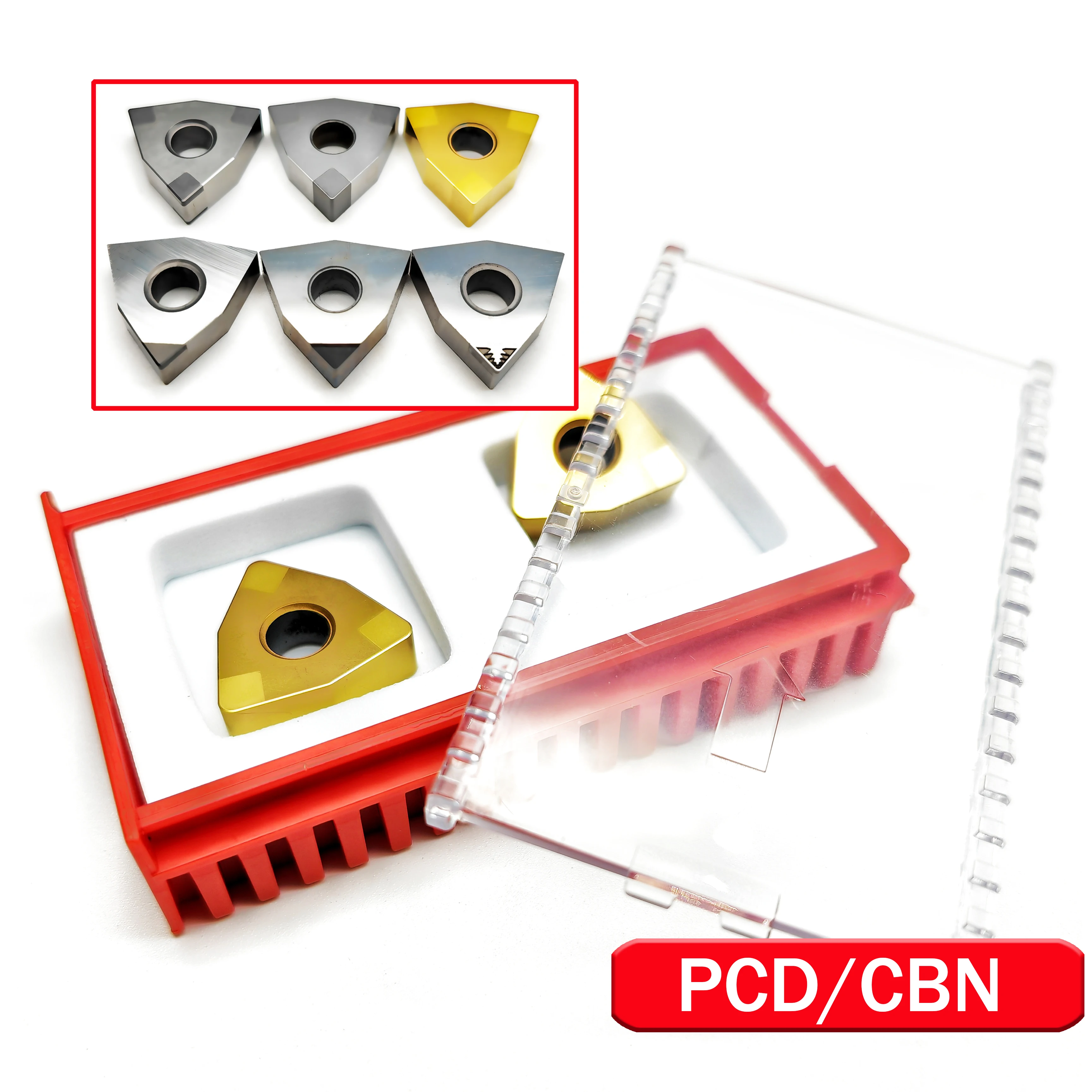 WNMG WNGA 080404 08 12 PCD tool is used for aluminum copper and carbon fiber,CBN tools are used for processing hard steel