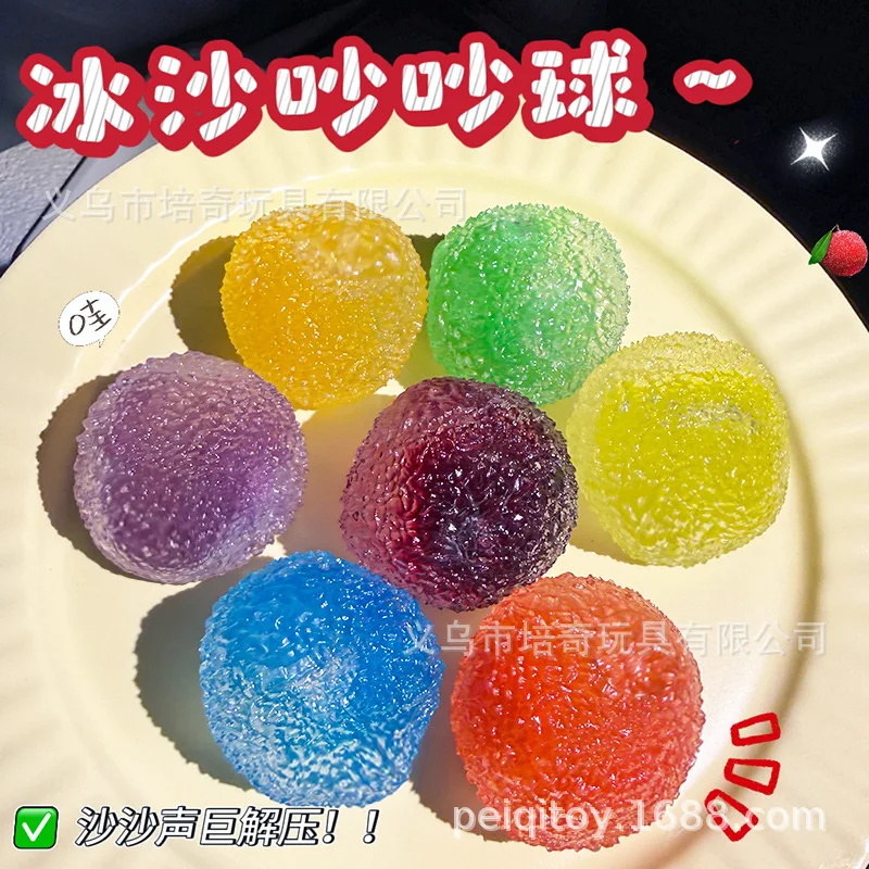 Squishy Eisball Maltose Fidget-Spielzeug Super Weiches Rosa Mochi Langsam Zurückfederndes Quetschspielzeug Anti-Stress-Spielzeug für Erwachsene Handübungen