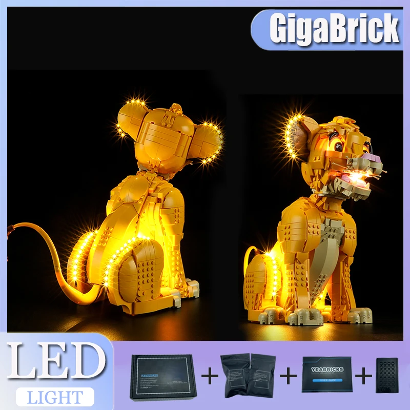 

DIY LED Light Kit For LEGO 43247 young lion king (Only LED Light,Without Blocks Model)