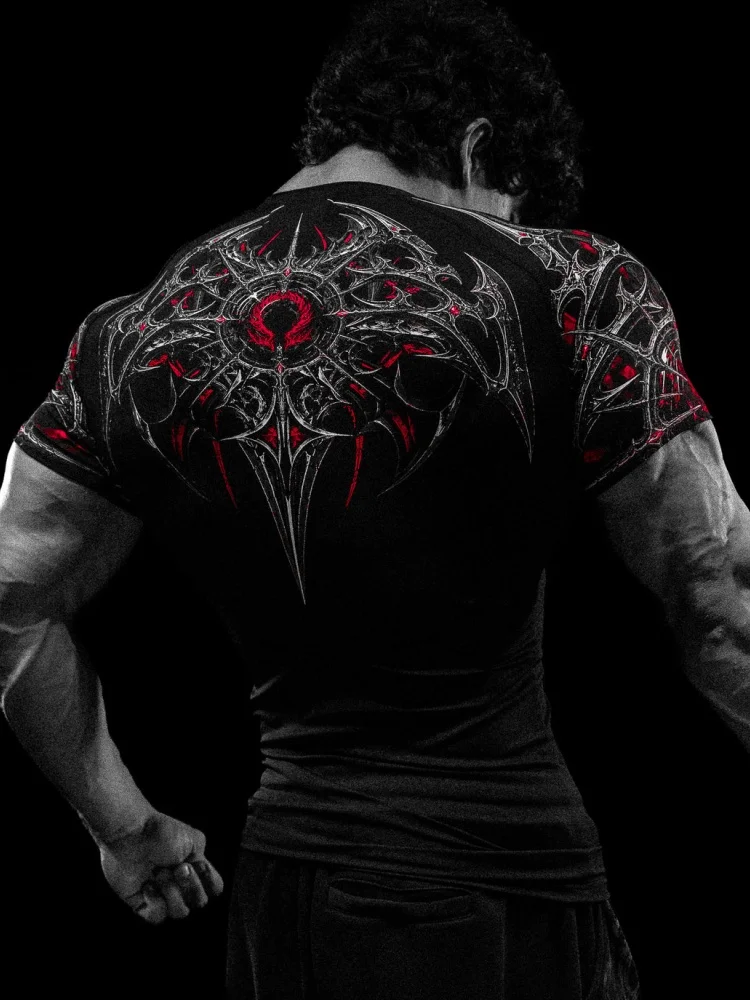 Breathedivinity Elastisches Enganliegendes T-Shirt für Fitnesstraining - Atmungsaktives Workout-Oberteil für Männer und Frauen