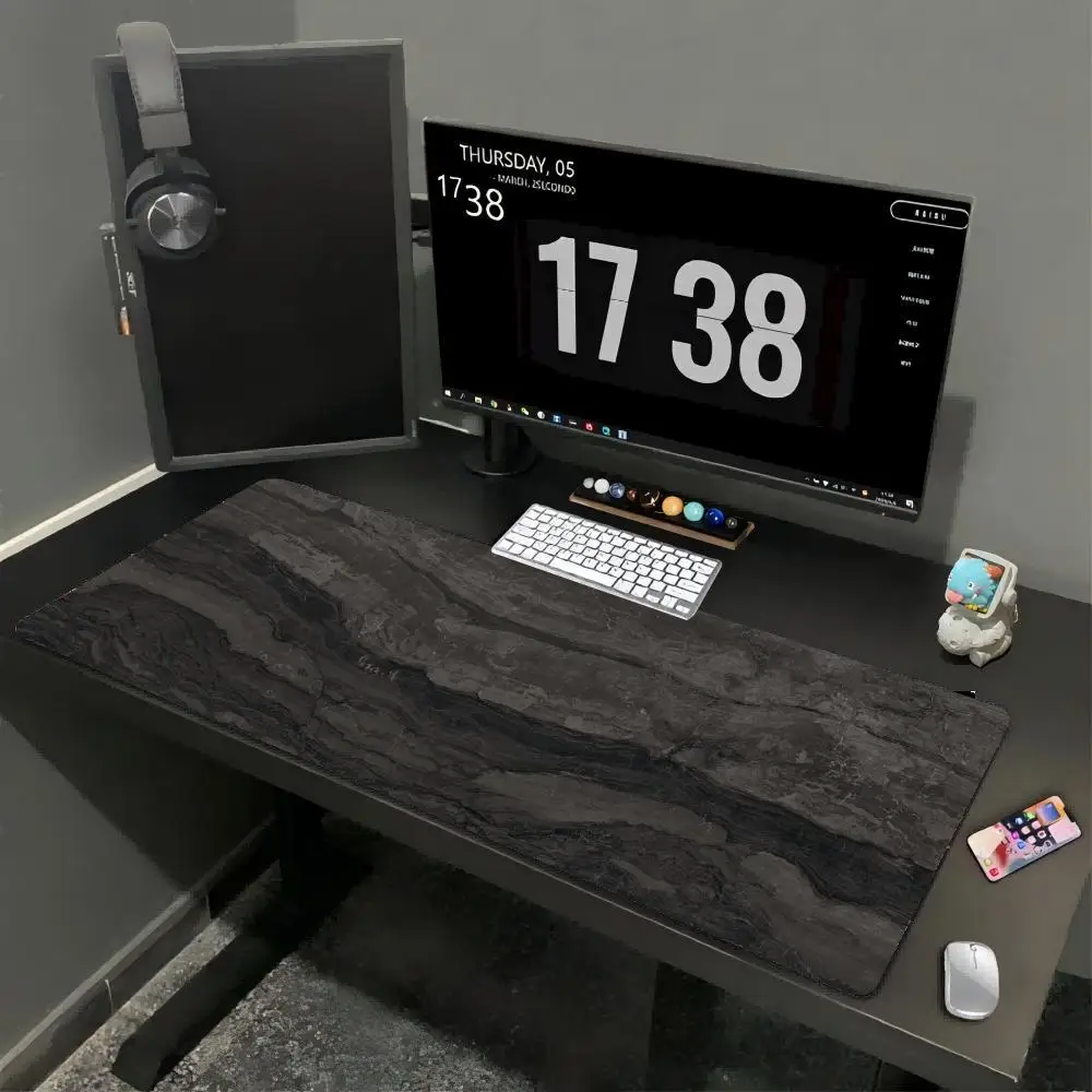 Texturas de grão de madeira mouse pad gamer grande hd computador tapetes de mesa de casa mousepads tapete portátil macio anti-deslizamento tapete de mesa