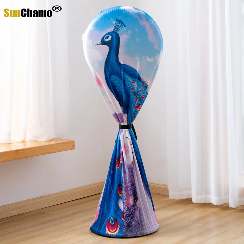 

Electric Dust Household Round Floor Elastic Universal All-inclusive Cartoon Dust Cover Bladeless Neck Fan