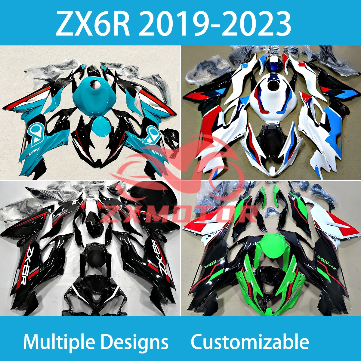 

For Kawasaki ZX6R 636 2019 2020 2021 2022 2023 Hot Style Fairings ZX-6R 19 20 21 22 23 Motorcycle Parts Fairing Kit New
