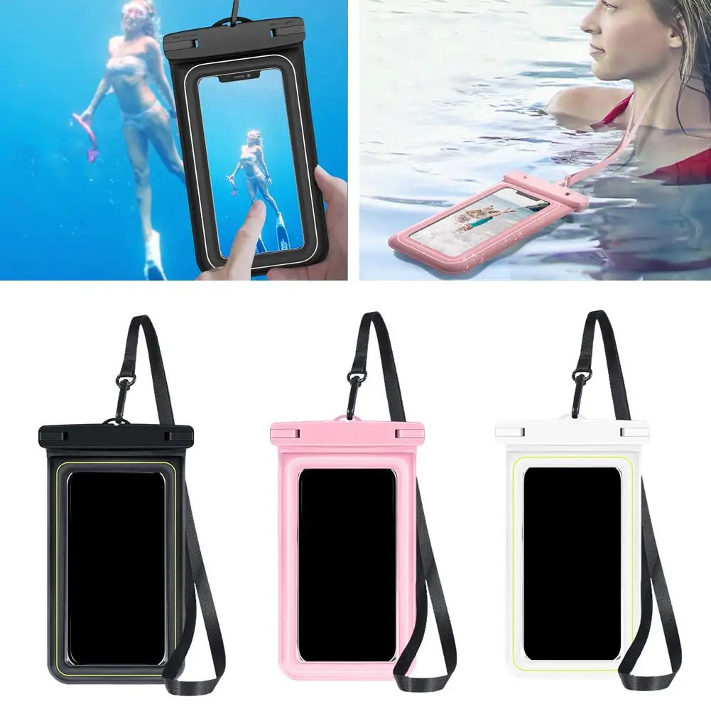 Upgrade Sponge Waterproof Phone Bag Universal Crossbody Swimming Surfing Storage Pouch For IPhone R0H6