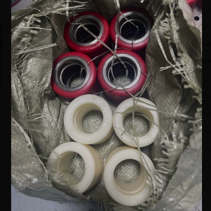 Suitable for 1Set (4x) Hydraulic Pallet Truck Wheels Hand Pallet Truck Wheels 80 * 60mm Forklift 6204 -- Bearing