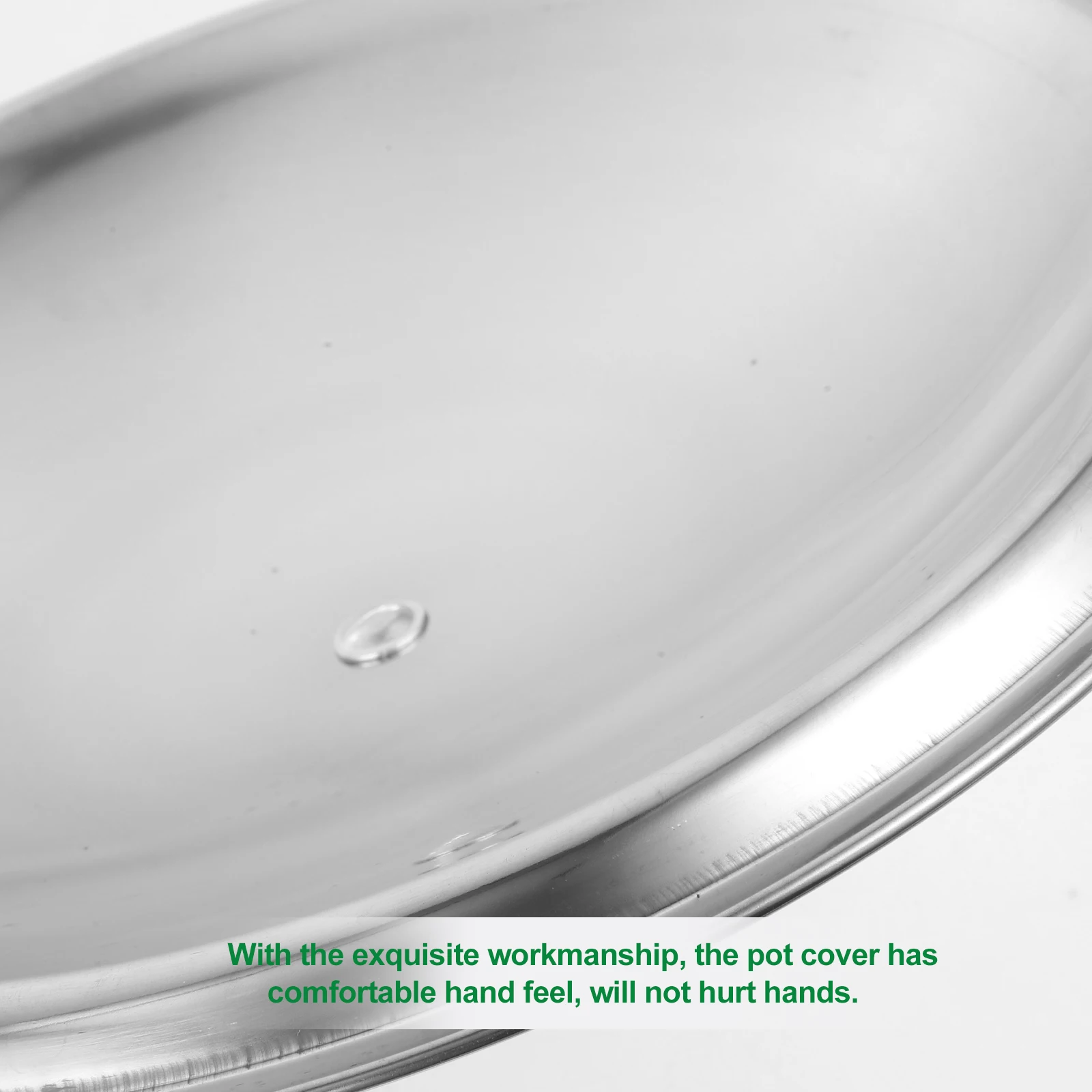 

Stainless Steel Pot Lid Round Pan Cover Metal Lid for Pans Frying Pan Cover Kitchen Supplies Easy to Clean
