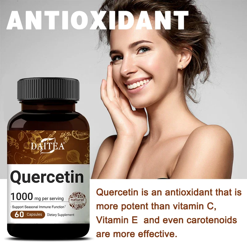 Quercetin Supplement - Nutritional supplement to support the immune system, antioxidant and enzyme activity