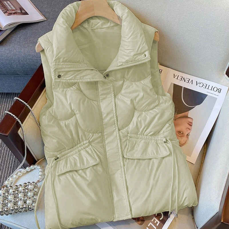 Winter Coat Women 2024 New Sustans Vest New In Outerwears Loose Casual Women\'s Jacket Sleeveless Fashion Plus Size Top All Match